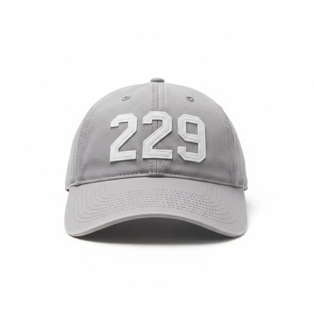 Codeword SOWEGA‎ 229 Area Code Hat Grey Adjustable Baseball Cap Phoebe CMN